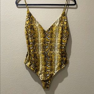 Snake Print Body Suit